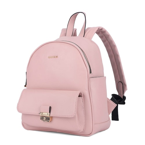 Bolsa estilo Backpack marca Náutica color rosa modelo A10081