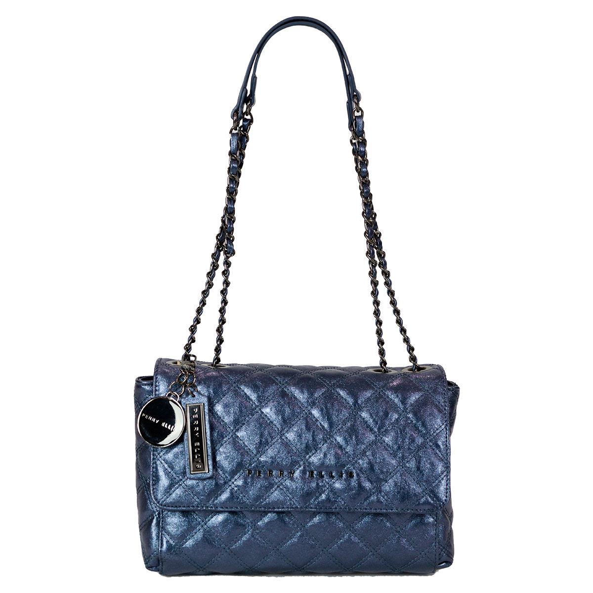 Cloe Bolsas Mujer Perry Ellis Bolsa Estilo Crossbody Azul Modelo
