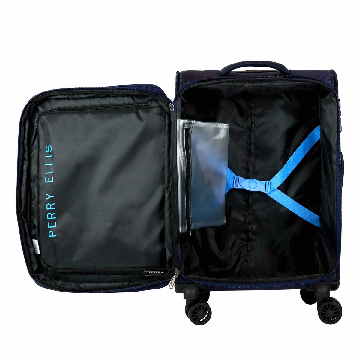 Maleta 20" Perry Ellis Azul Marino Mod A11501