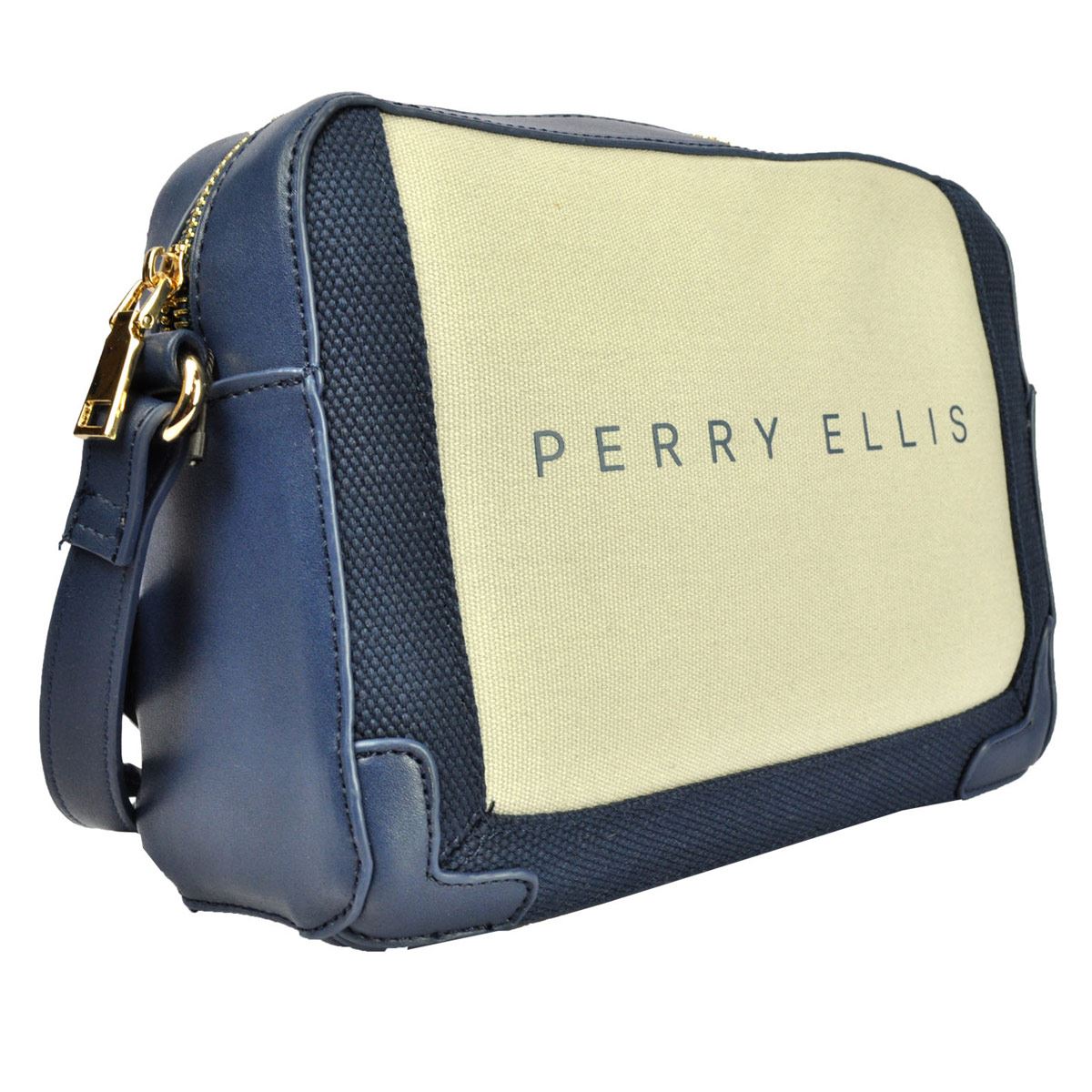 Bolso gris crossbody Perry Ellis