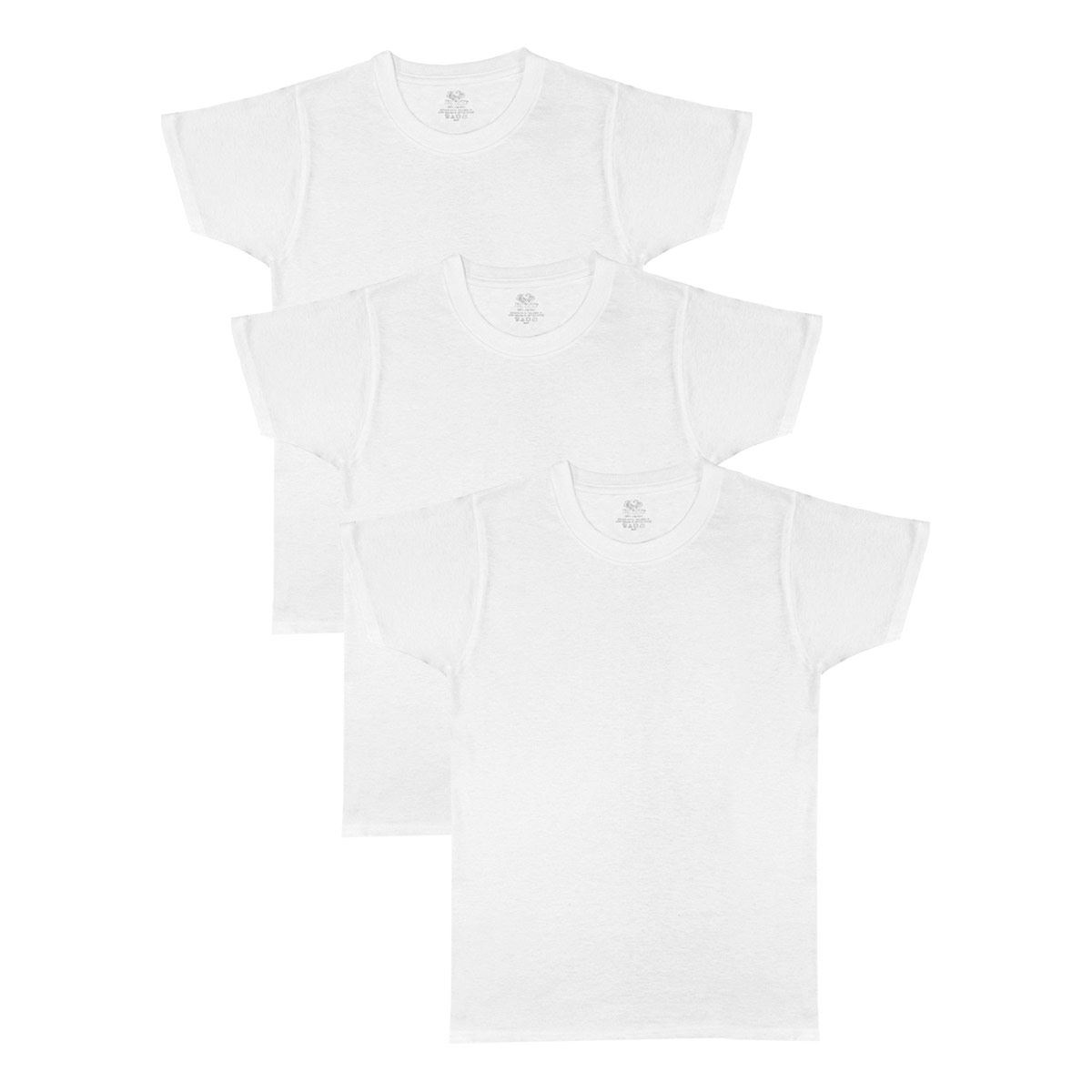 Playera Fruit of the Loom Premium en cuello redondo blanco extra-grande