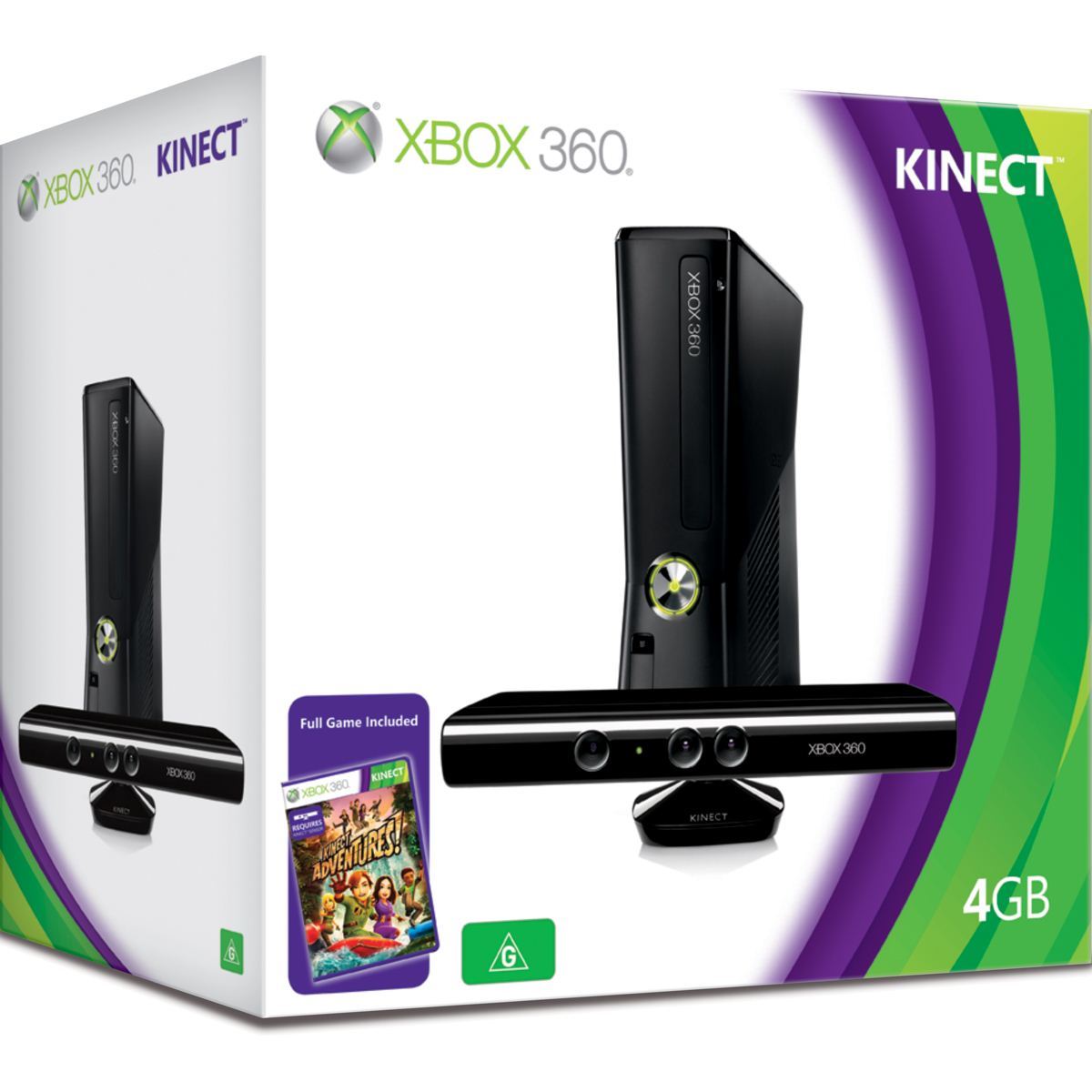 Consola Bundle Xbox 360 De 4 Gb + Kinect