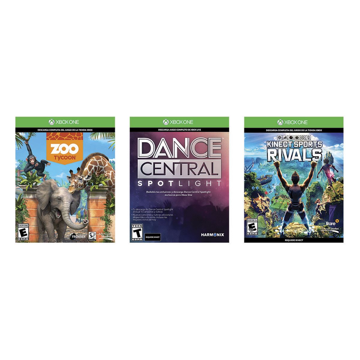 Consola Xbox One Con Kinect y 3 Juegos