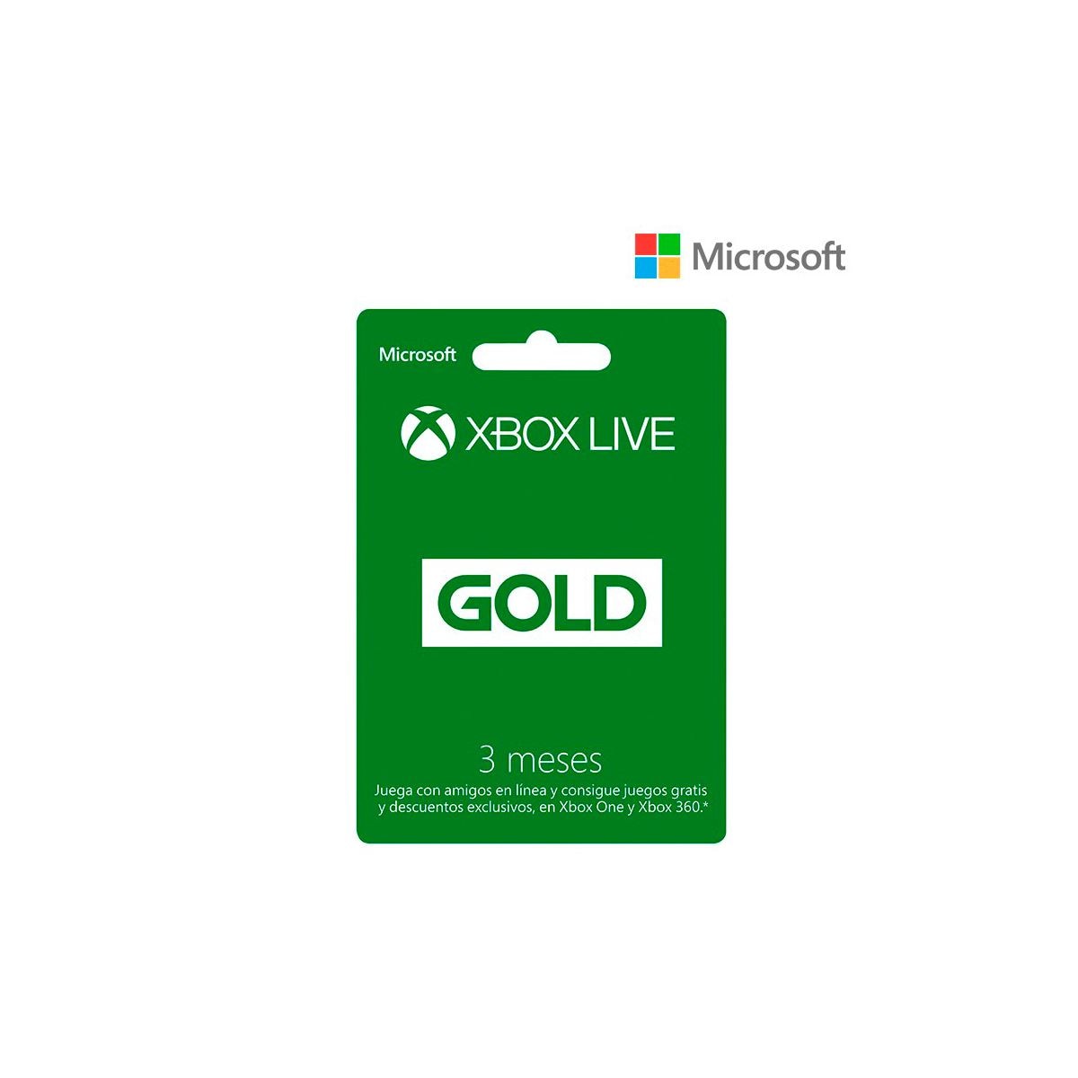 melocotón herramienta Espesar Tarjeta Xbox live Gold 3 Meses Ne2