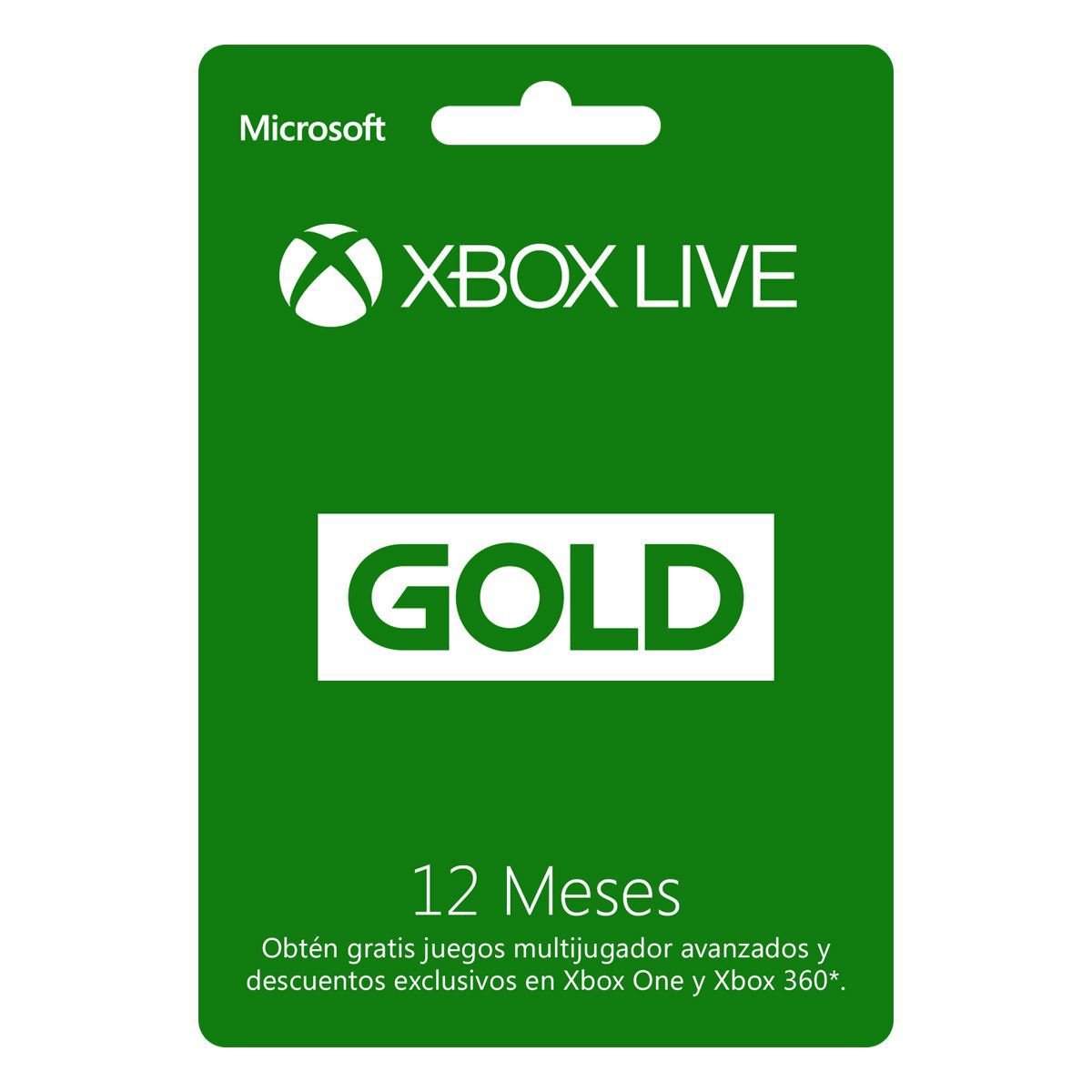 Tarjeta Xbox LIVE 12 Meses NE2