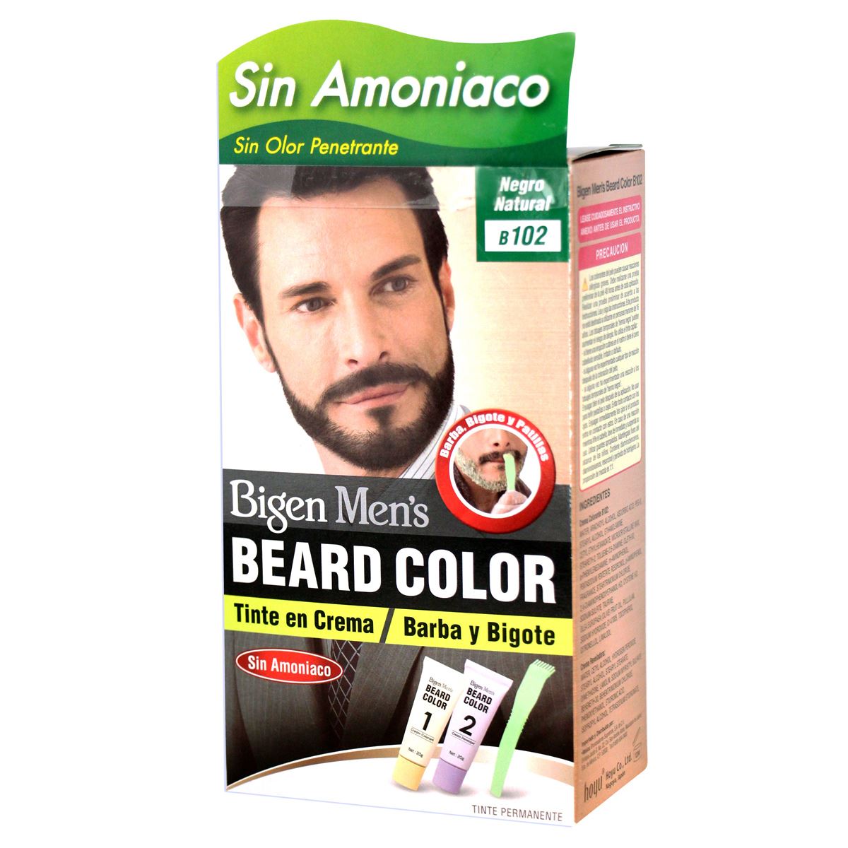 Fácil de comprender boicotear recibir Bigen Coloración para Barba y Bigote color Negro Natural