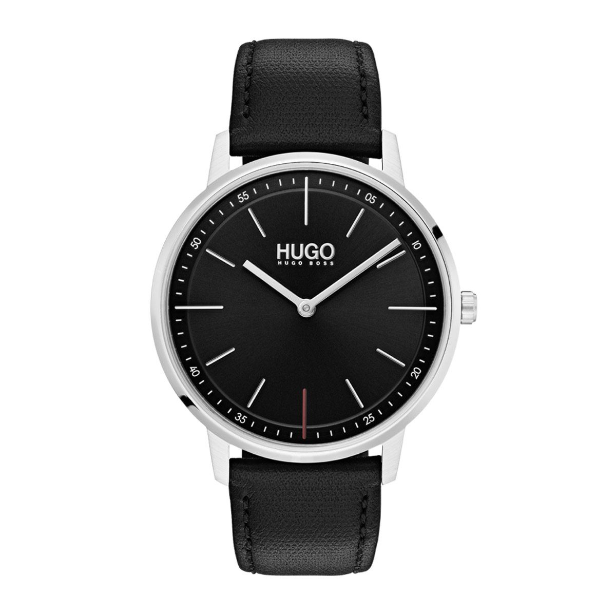 Reloj Hugo Unisex Casual Negro 1520007 Para Dama
