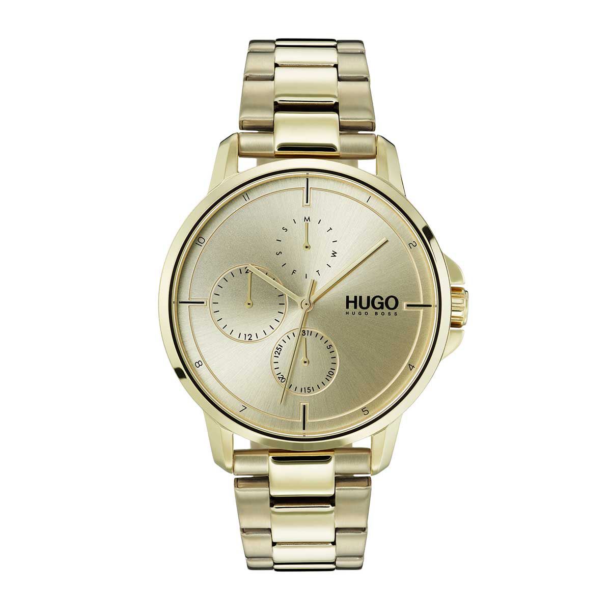 Reloj Hugo 1530026 Acero Oro Iónico Para Caballero