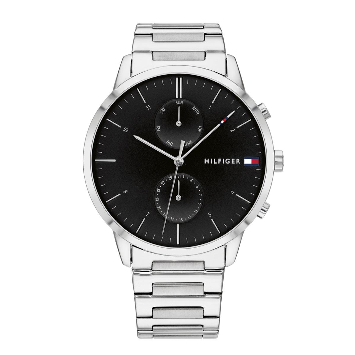 Reloj Tommy Hilfiger Hunter Plateado 1710407 Para Caballero