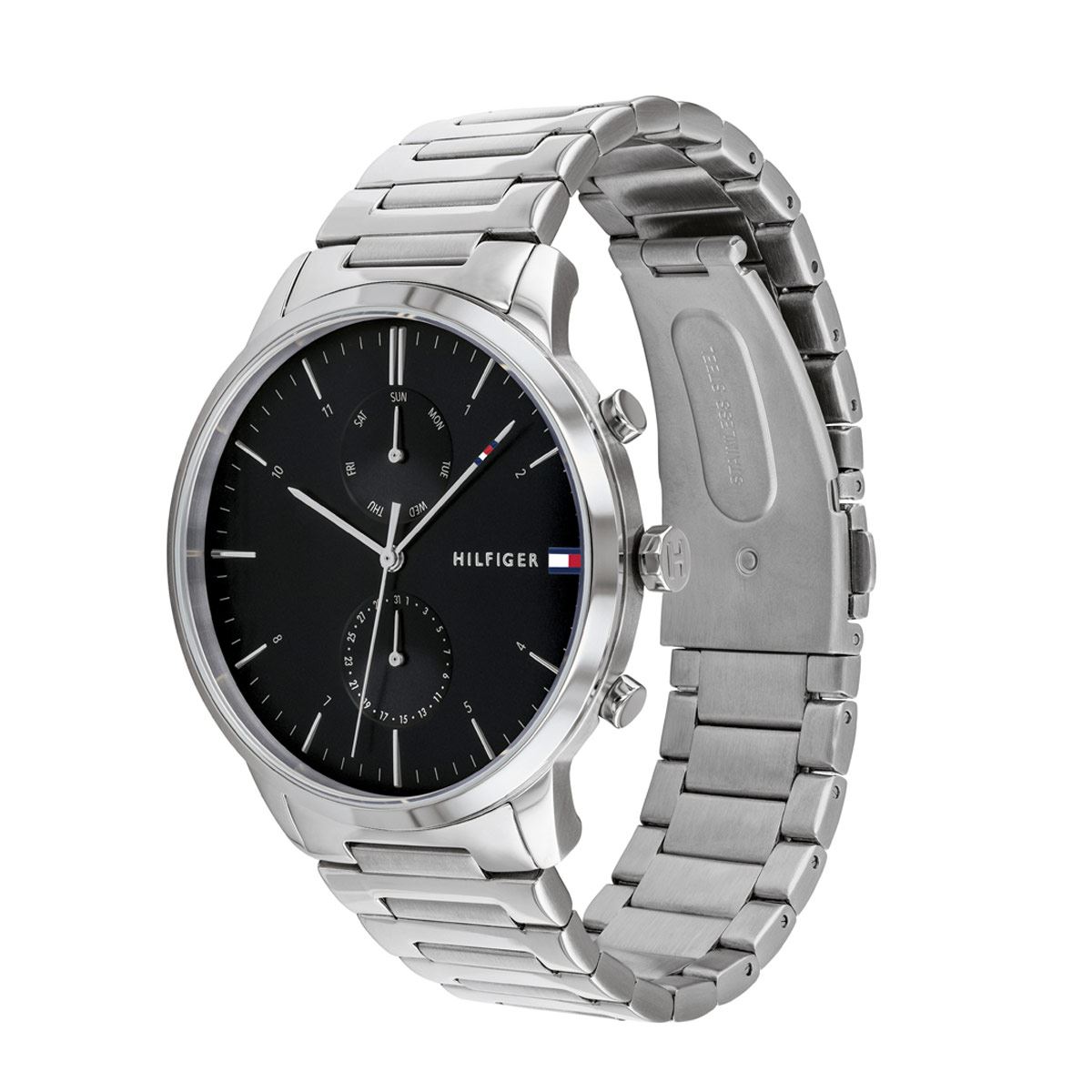Reloj Tommy Hilfiger Hunter Plateado 1710407 Para Caballero