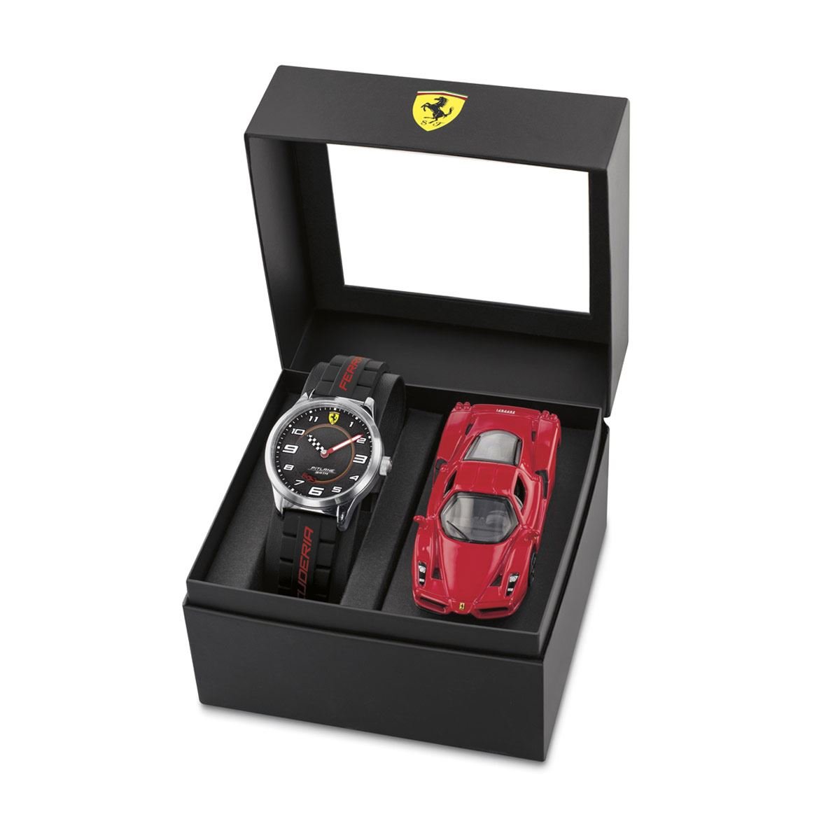 Set Reloj &#43; Carrito Ferrari para ni&#241;o 870043