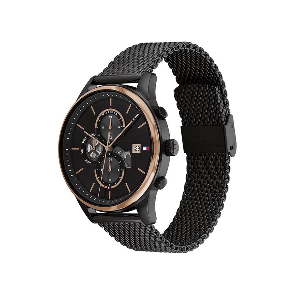 Reloj Tommy para caballero acero inoxidable negro 1710505