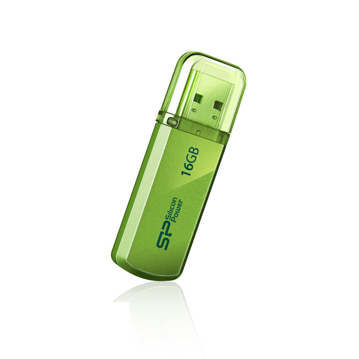 USB Aluminio Verde Limon 16GB Silicon Power