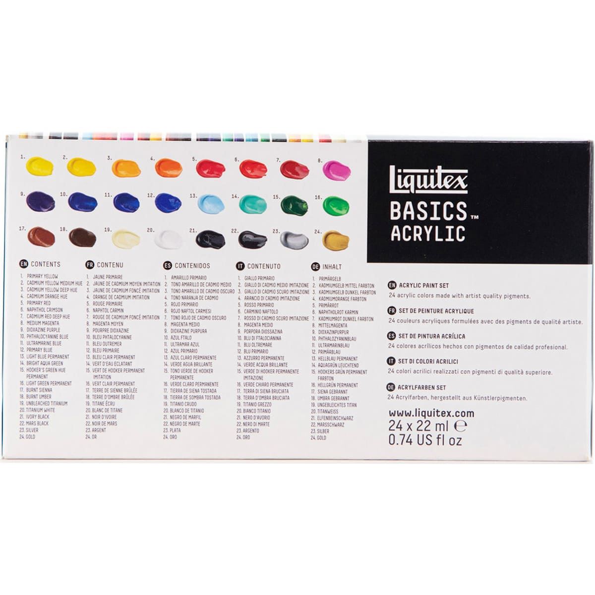 Set 24 Acrilico Liquitex Basics