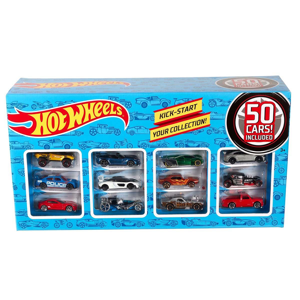 Hot Wheels Die Cast Basics Paquete de 50 Autos