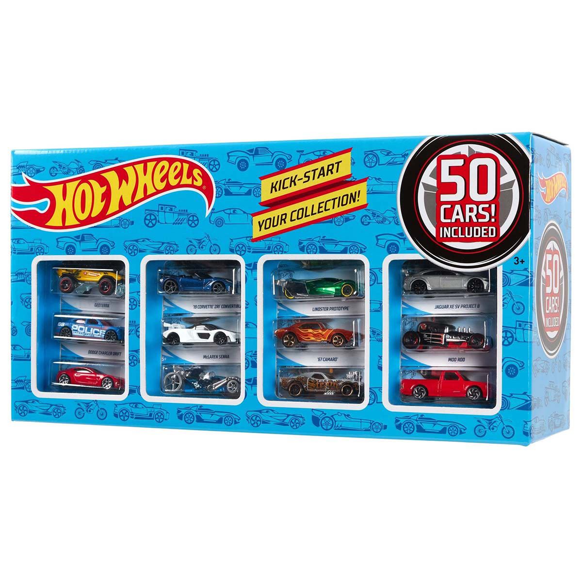 Hot Wheels Die Cast Basics Paquete de 50 Autos