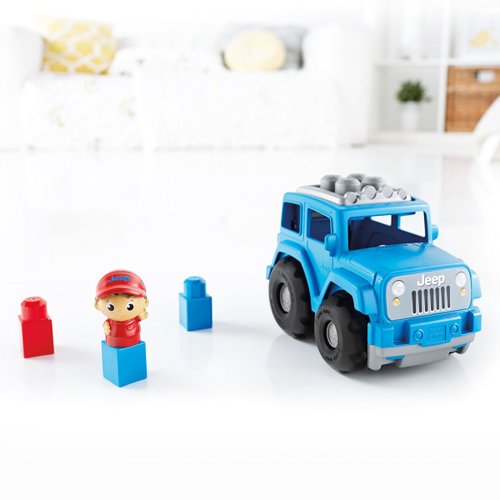 Pequeño Jeep Aventurero Azul (6 Piezas)