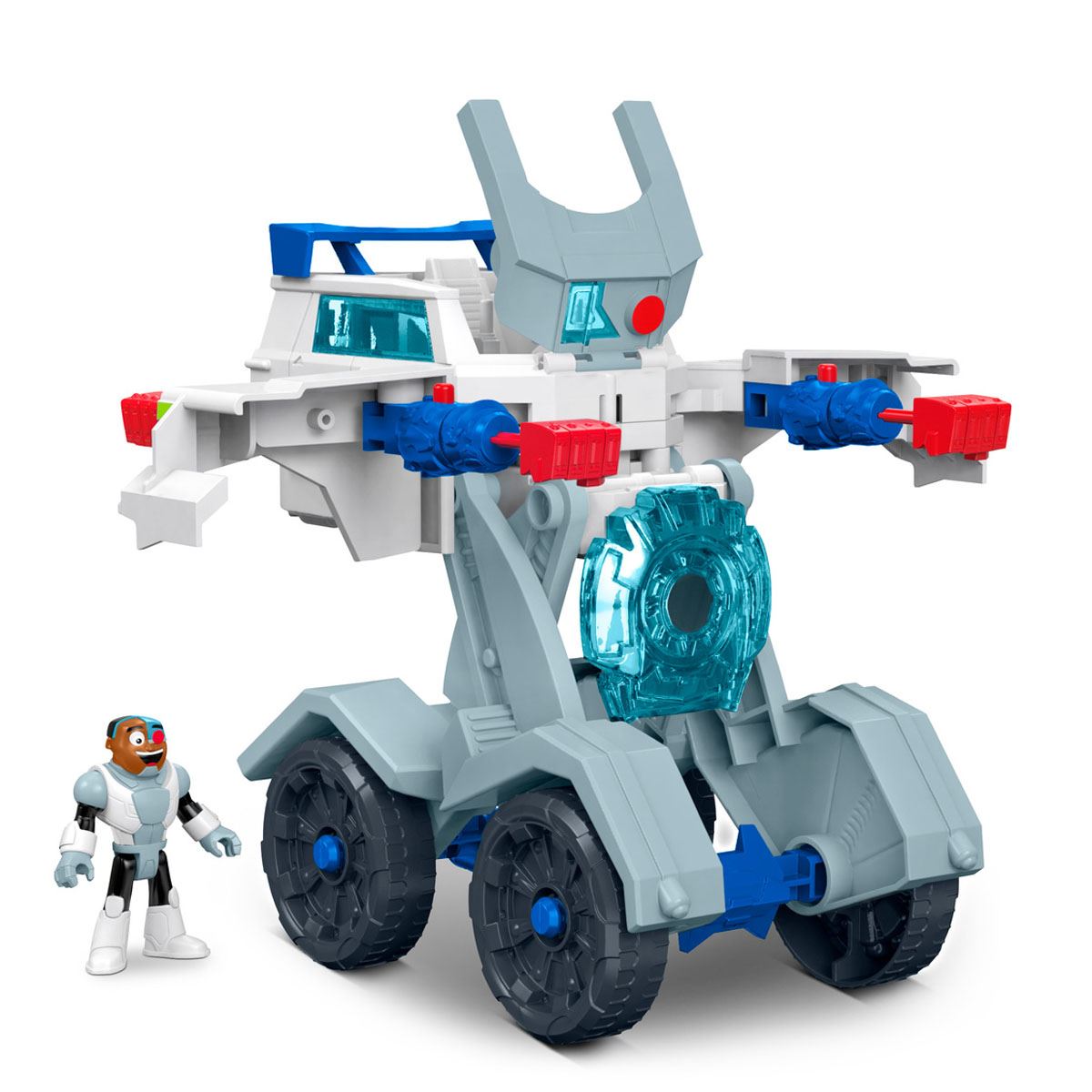 Fisher Price Imaginext Vehículo Transformable de Cyborg