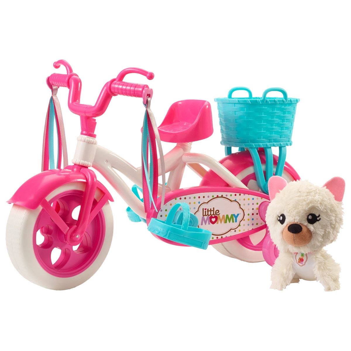 Muñeca little mommy 2025 paseo en bici