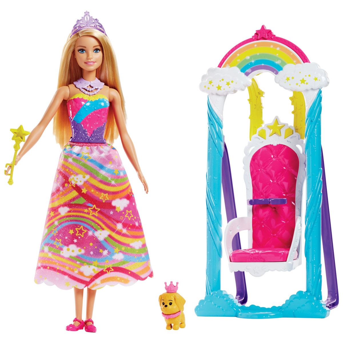 Barbie Dreamtopia Trono de Arco&#237;ris
