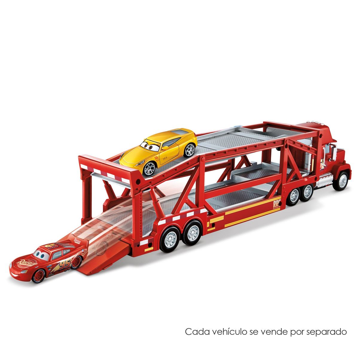 Disney Pixar Cars Mack Camión Trasportador de Vehículos de 3 Años en Adelante.