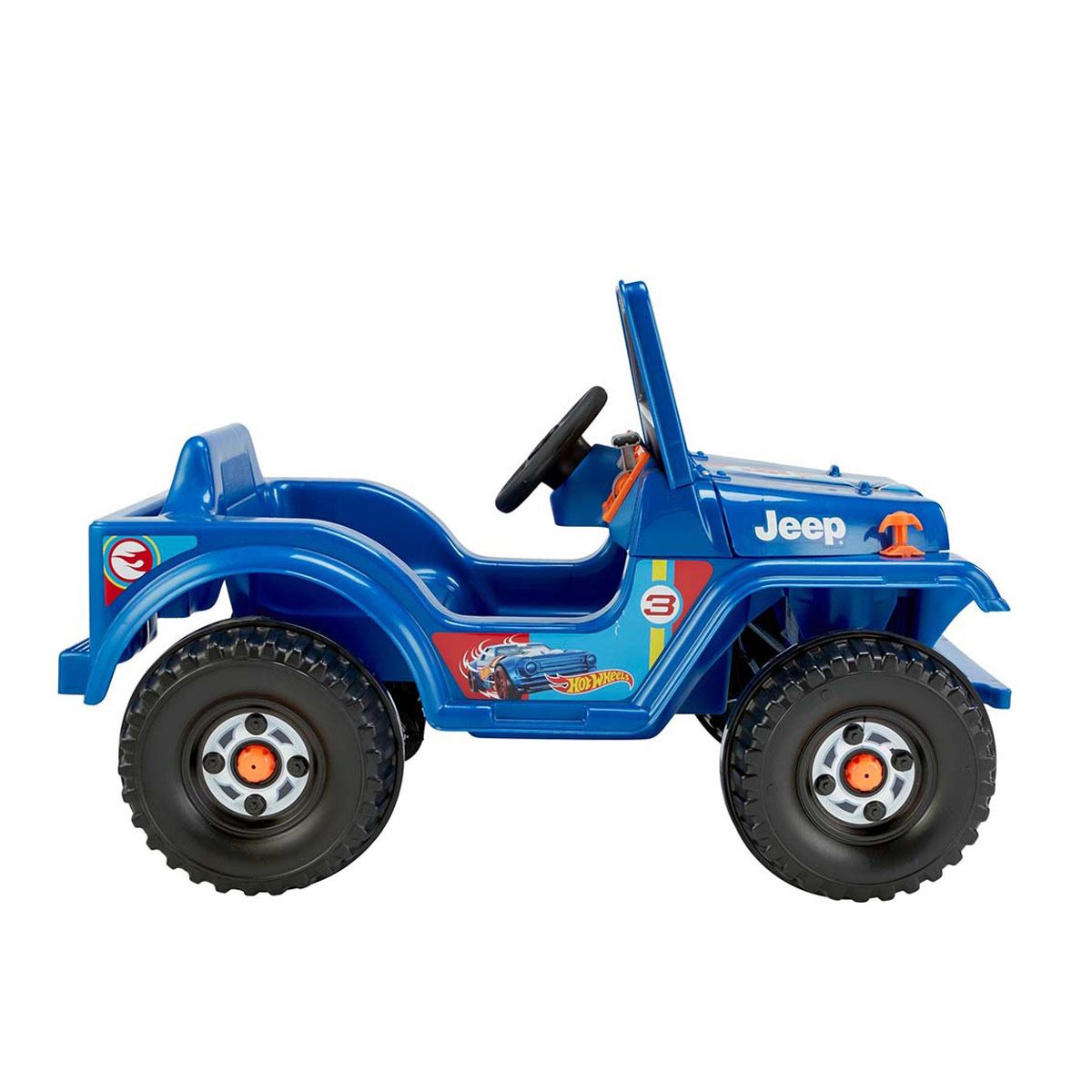 Fisher-Price Power Wheels, Hot Wheels Jeep Wrangler, Vehículo Montable para niños de 18 meses en adelante