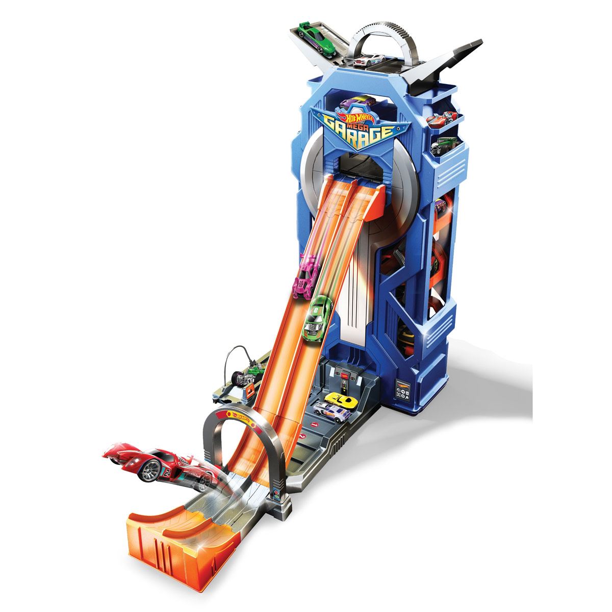 Hot Wheels City Pista de Juguete Mega Garage Giratorio