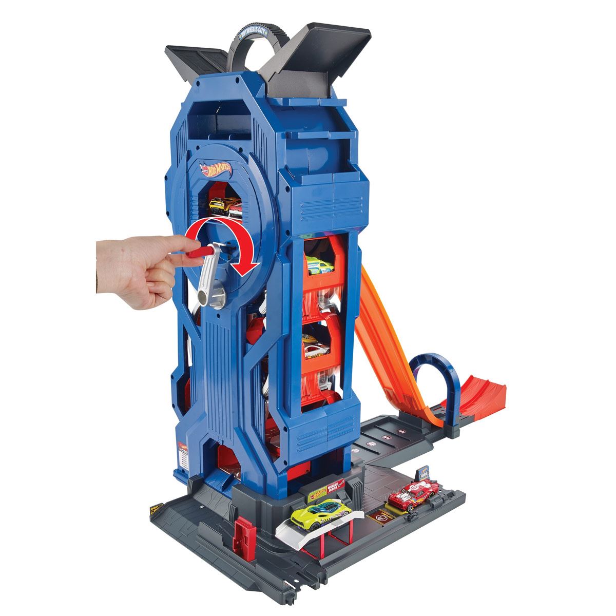 Hot Wheels City Pista de Juguete Mega Garage Giratorio