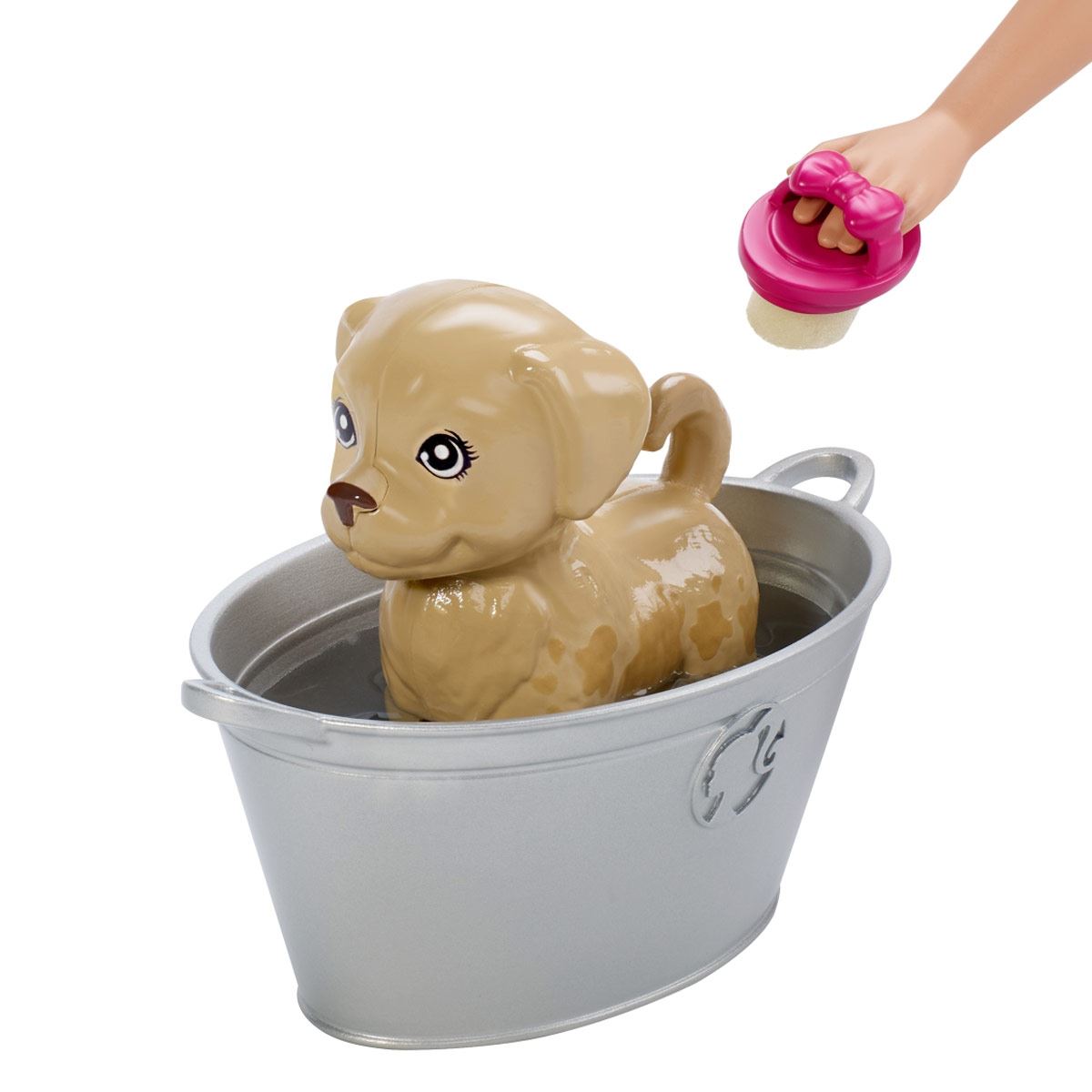 Barbie Familia Baño de Perritos