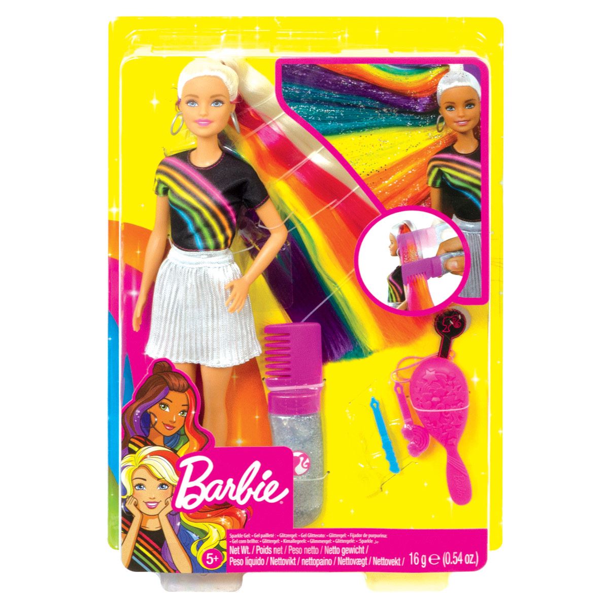 Barbie peinados de arcoíris Barbie