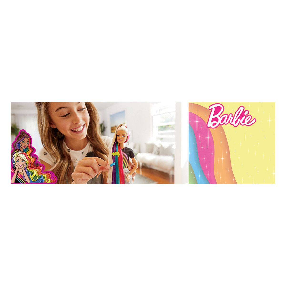 Barbie peinados de arcoíris Barbie
