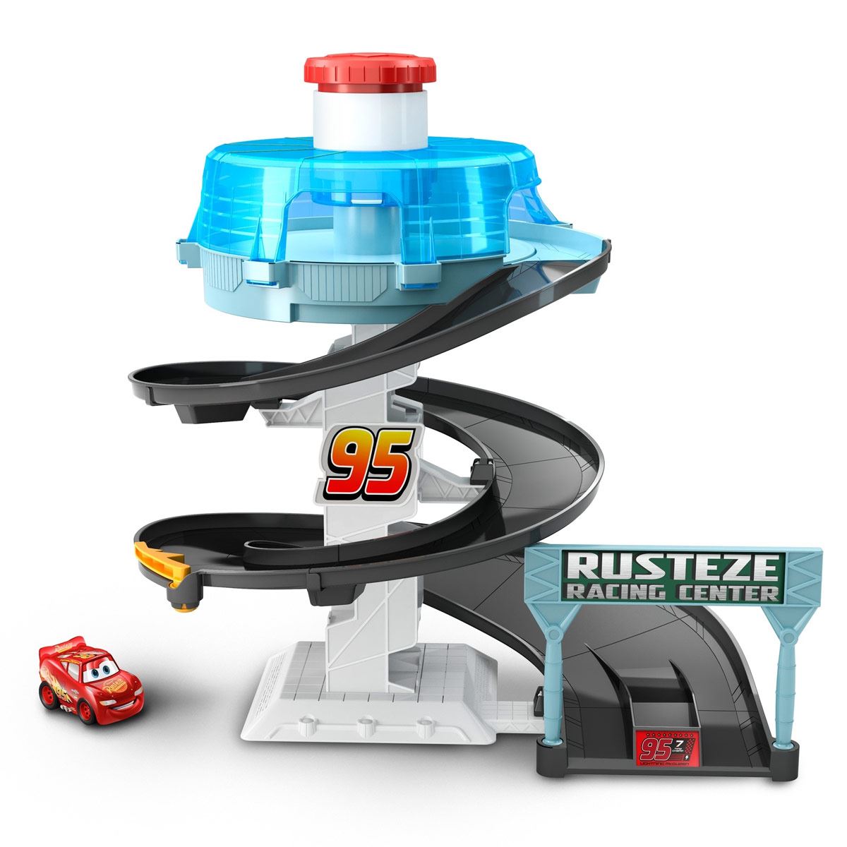 Cars Playset Pista Rust-Eze Tune-Up Center, Giocattolo per Bambini 4+ Anni, GJW43