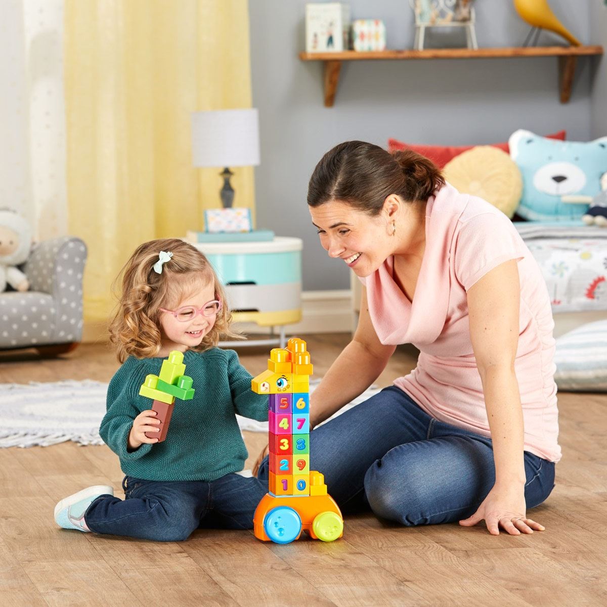 Construcción Infantil y Preescolar Jirafa de Bloques Mega Bloks