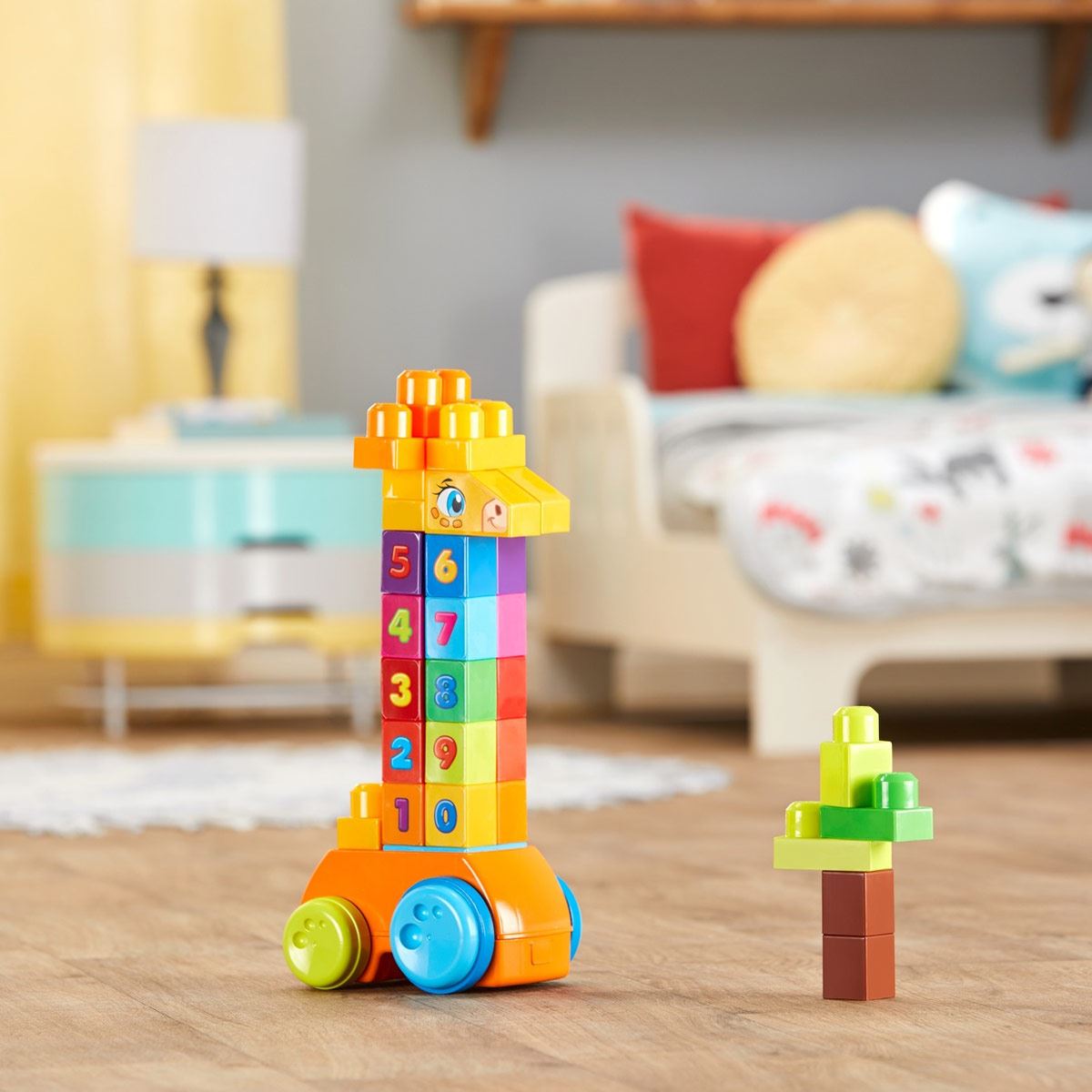 Construcción Infantil y Preescolar Jirafa de Bloques Mega Bloks