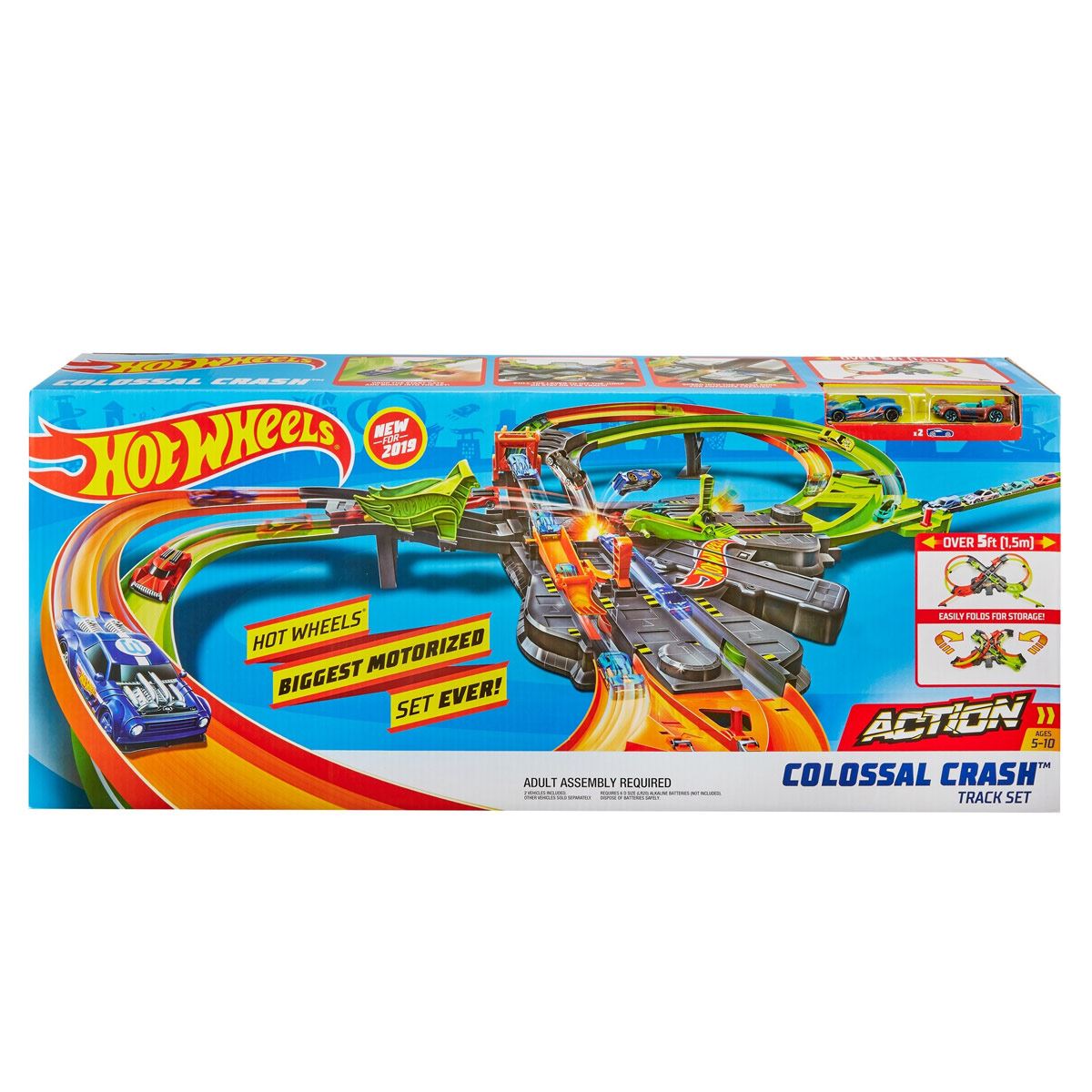 Hot Wheels Action Pista de Juguete Mega Choques