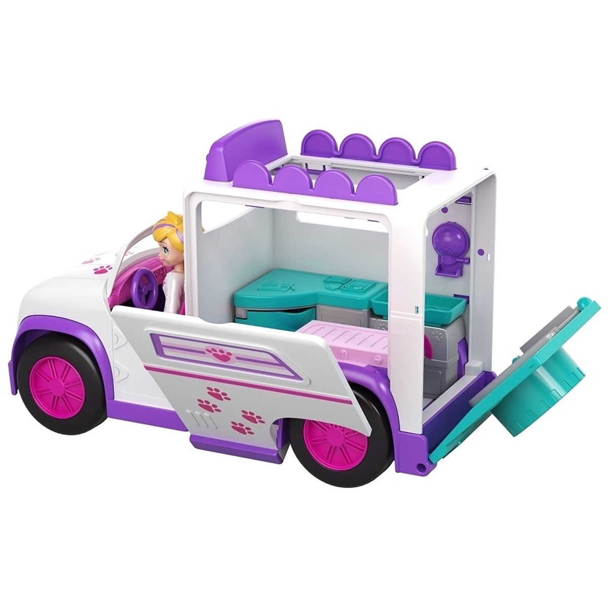 Polly Pocket Hospital Móvil De Animalitos