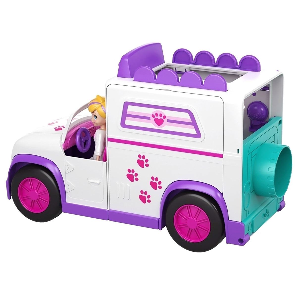 Polly Pocket Hospital Móvil De Animalitos