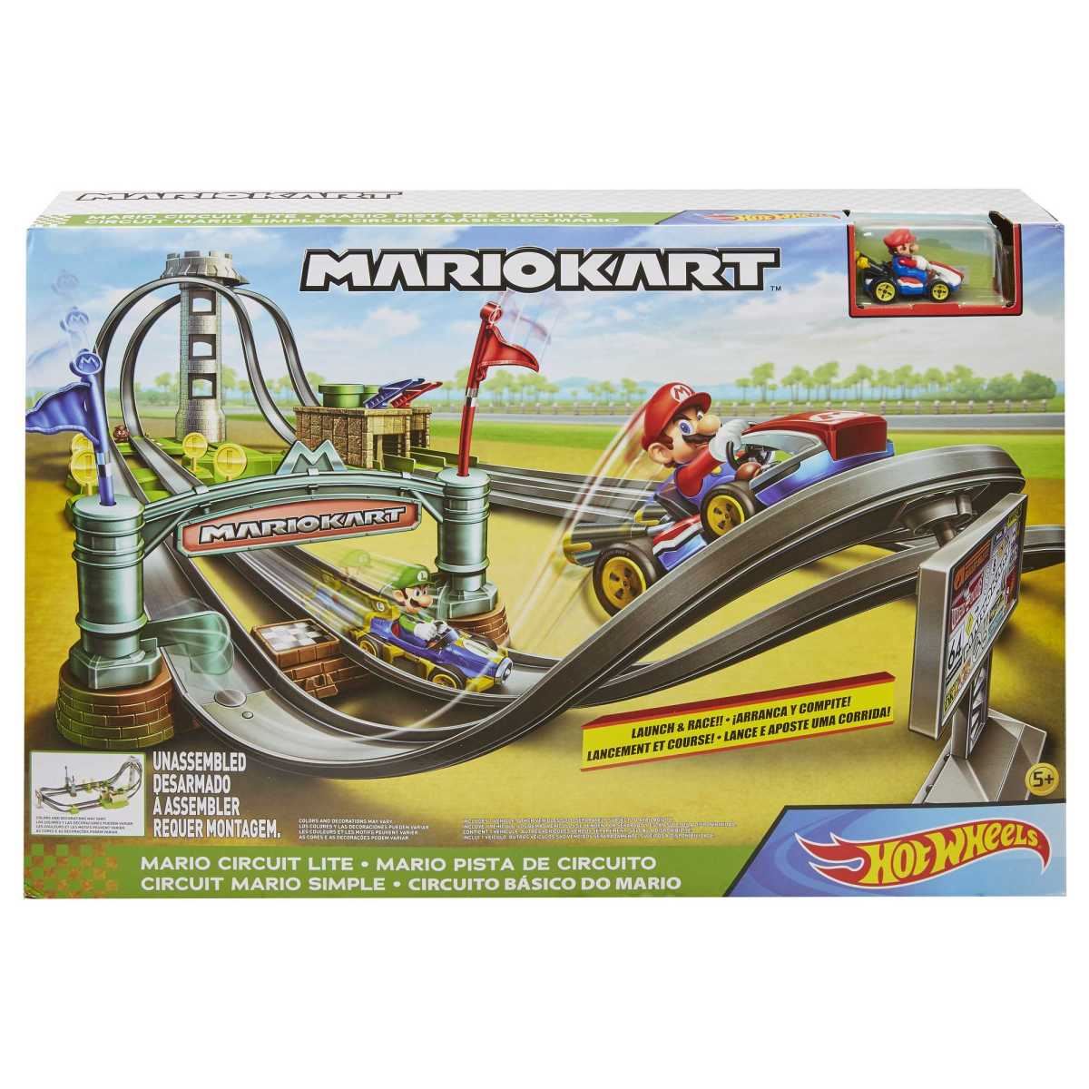 Pista de Juguete Mario Kart Hot Wheels