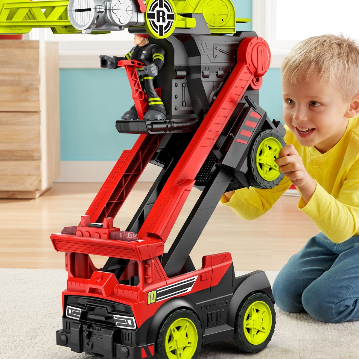 Set de Juego Camión Transformable de Rescate Rescue Heroes Fisher-Price