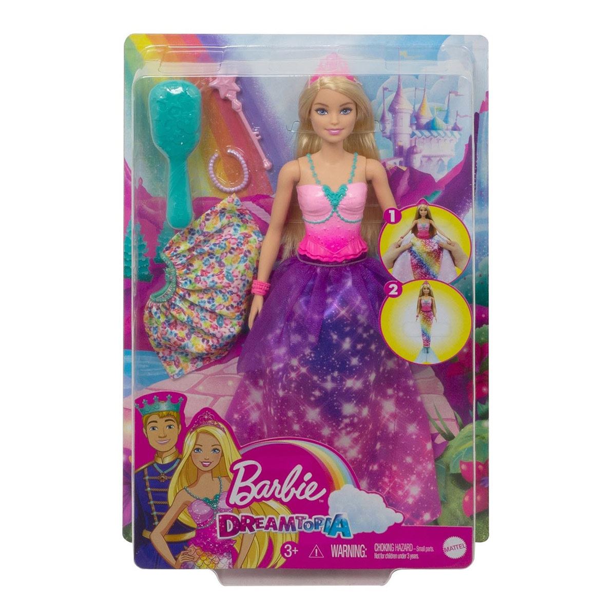 Barbie Dreamtopia Princesa 2 en 1