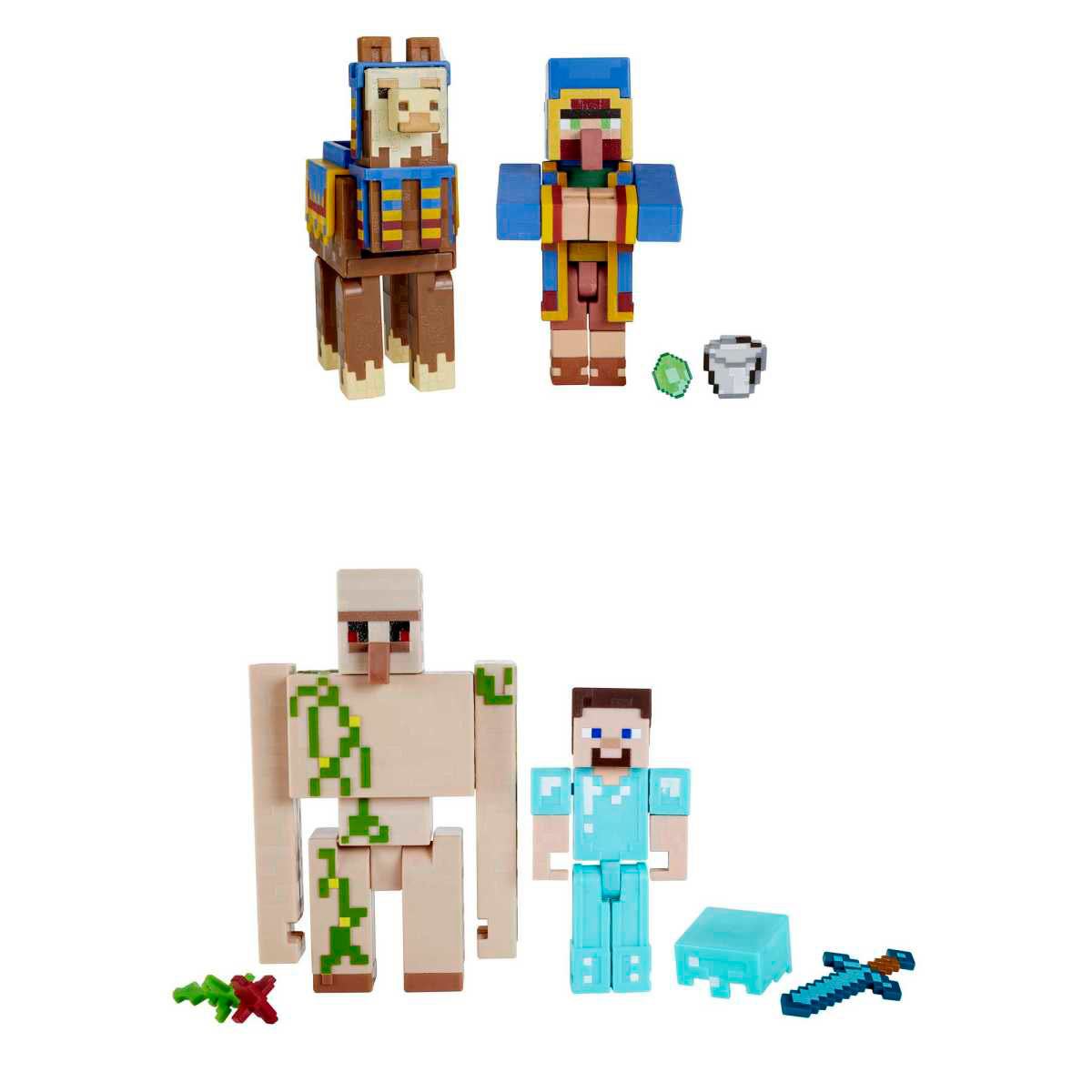 Pack 2 Figuras 3.25" Minecraft
