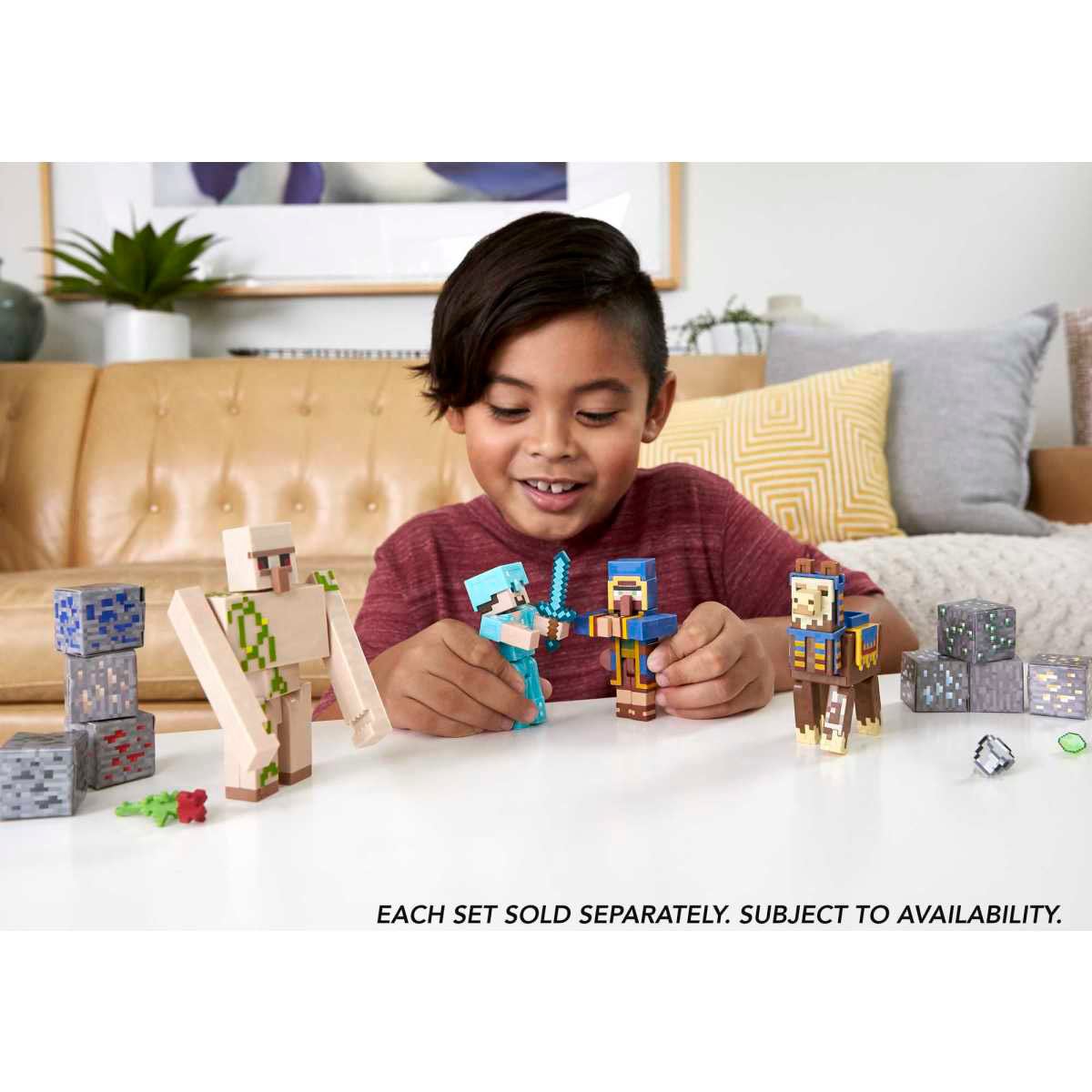 Pack 2 Figuras 3.25" Minecraft