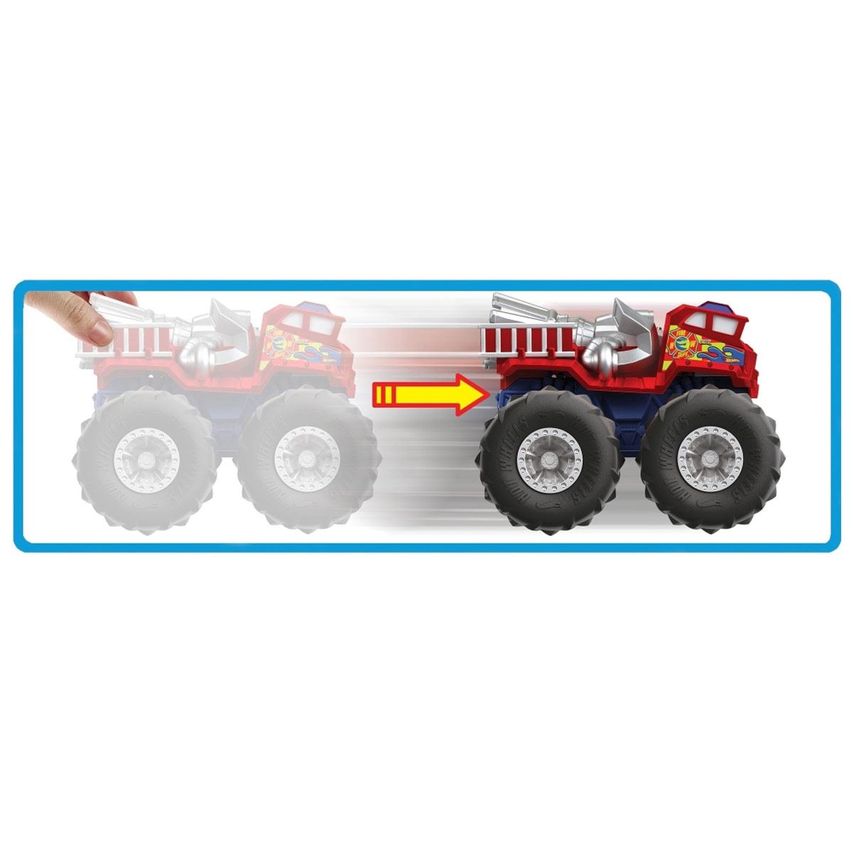 Hot Wheels Monster Trucks, 1:43 Llantas Todo Terreno