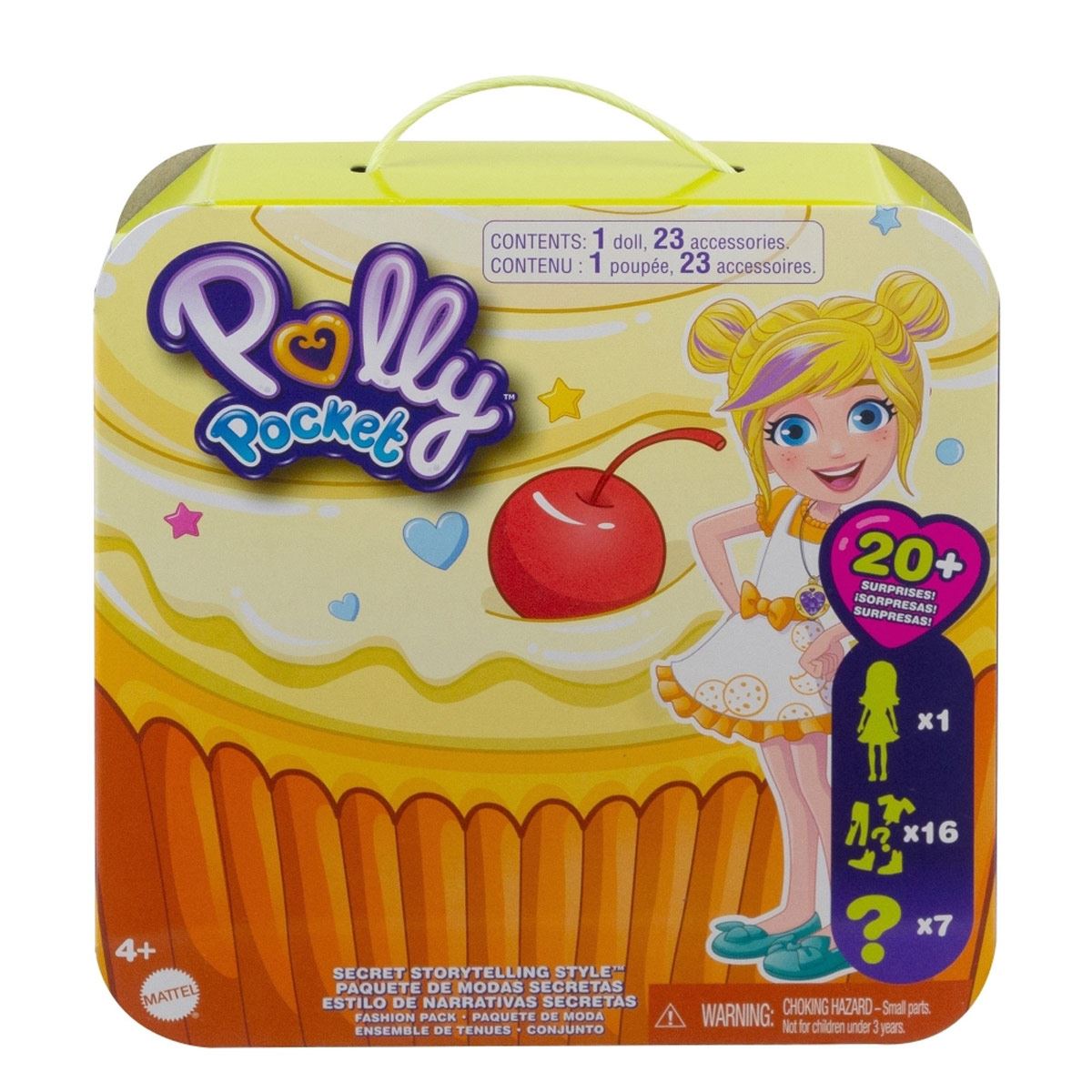 Mattel Polly Pocket, Paquete de Modas Sorpresa, Muñeca