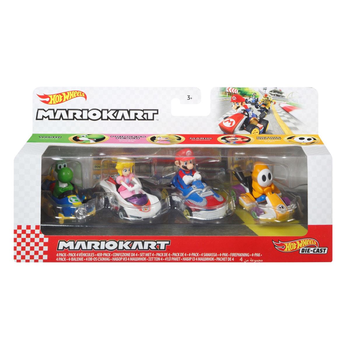 Juguete Hot Wheels Mario Kart Coches Set Vehículos Mario Kart X