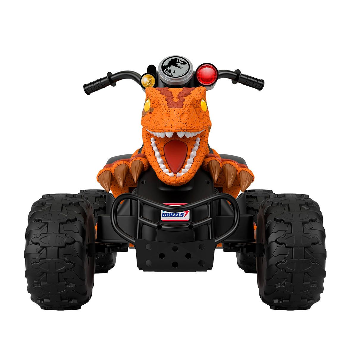 Fisher-Price Power Wheels, Jurassic World Dino Racer Refresh, Vehículo Montable para niños a partir de 36 meses