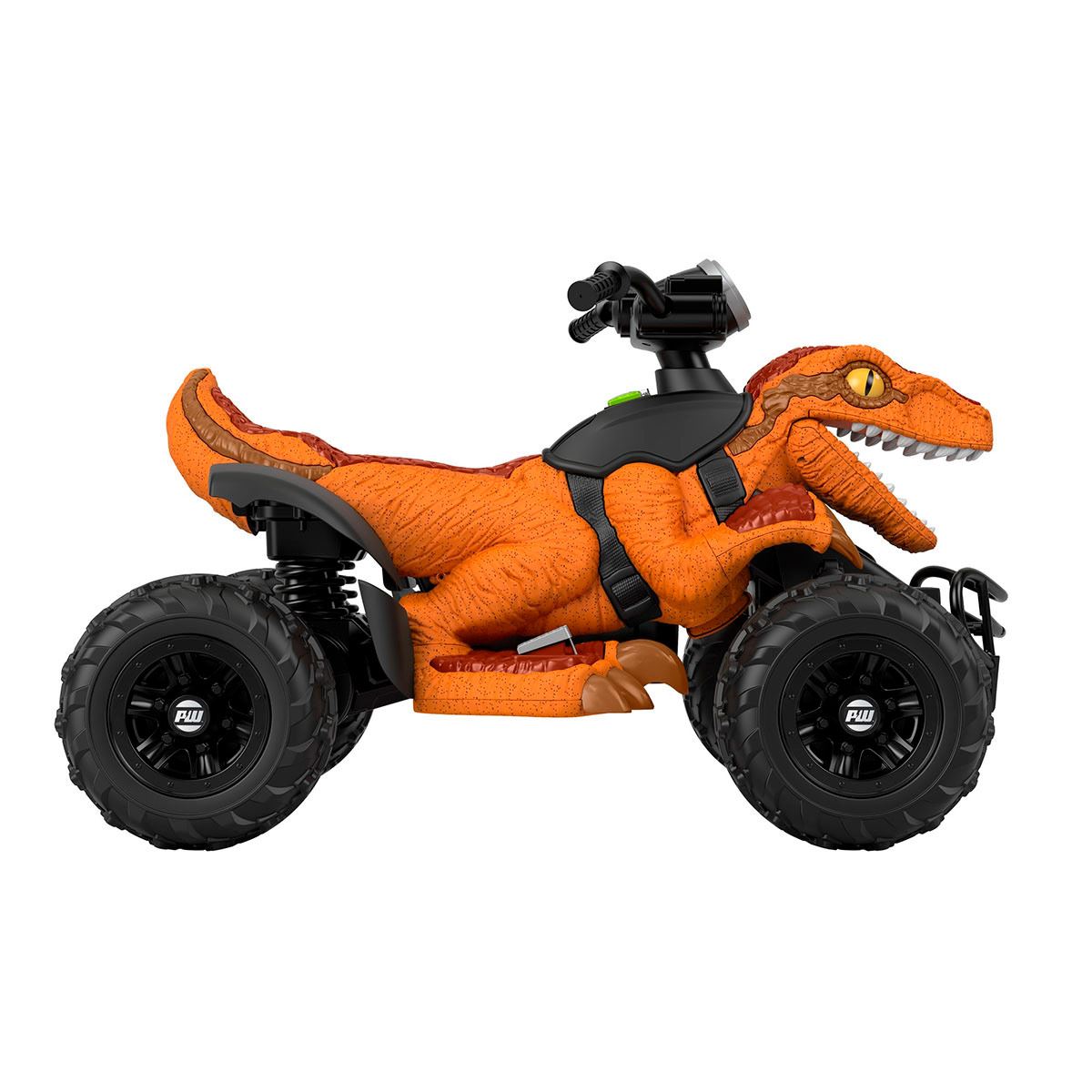 Fisher-Price Power Wheels, Jurassic World Dino Racer Refresh, Vehículo Montable para niños a partir de 36 meses