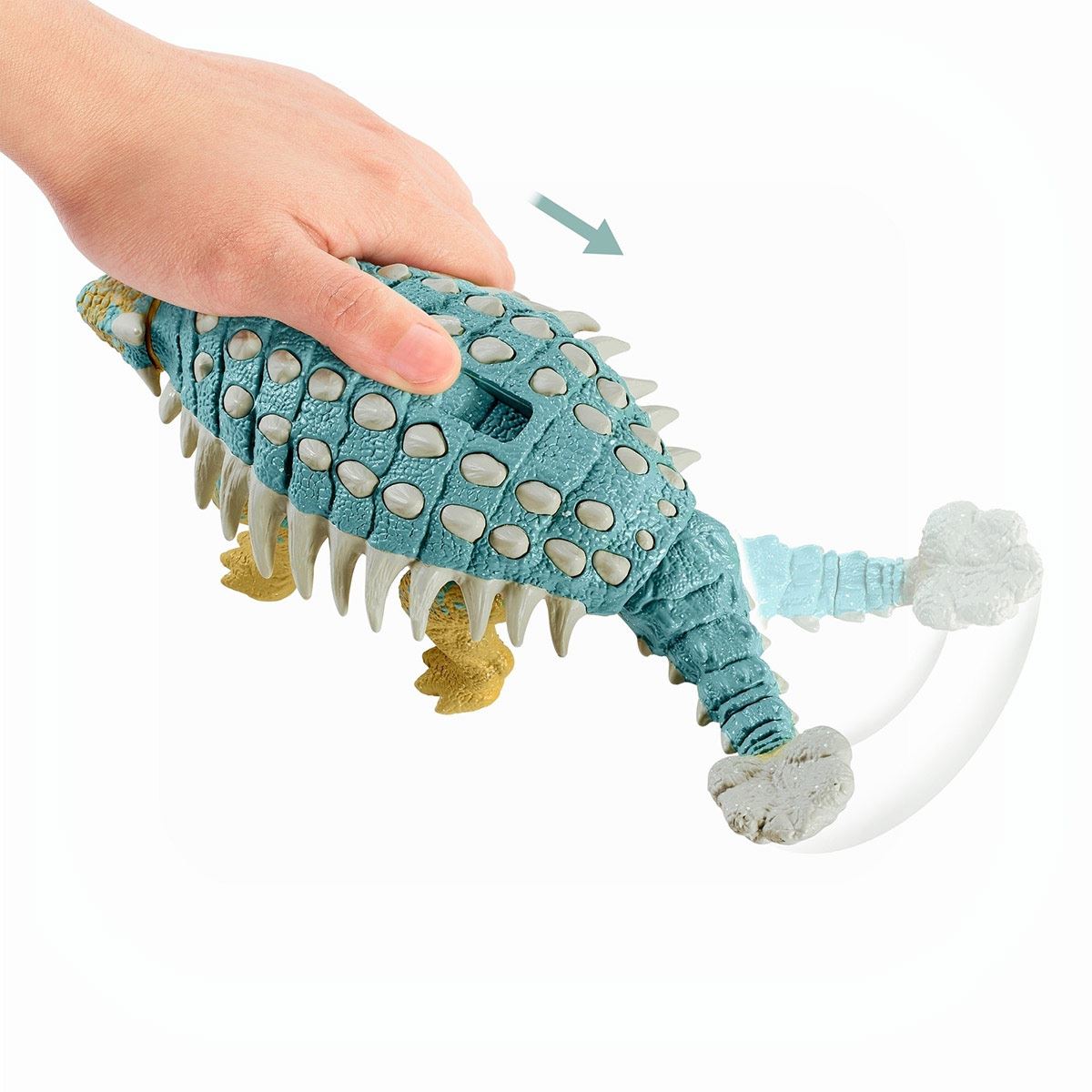 Jurassic World, Ankylosaurus, Ruge y Ataca, Dinosaurio de Juguete para bebés de 4 años en adelante