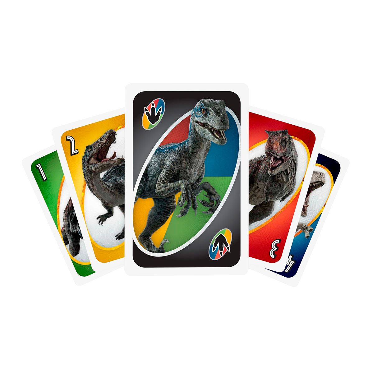 UNO Jurassic World, Jurassic World 3, Juego de Mesa para niños de 7 años en adelante