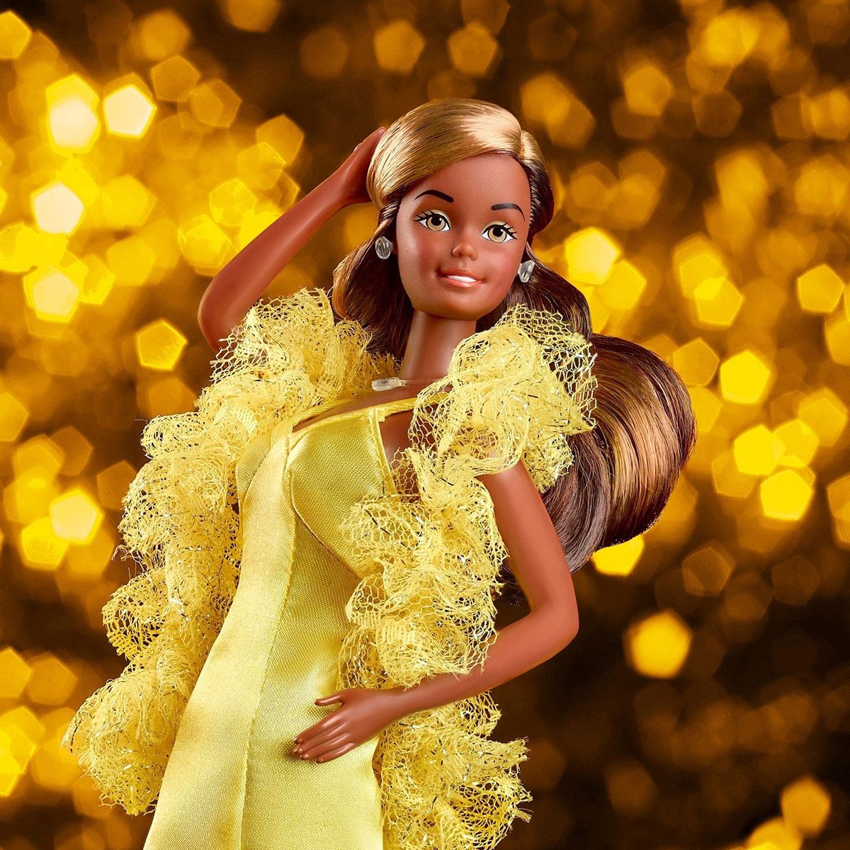 Barbie Collector, Barbie Superestrella Christie Repro, Muñecas para niñas de 6 años en adelante